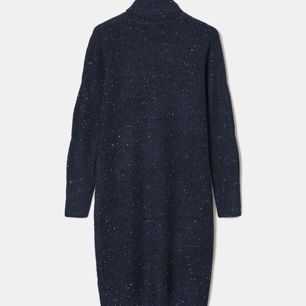 RW&CO Navy Blue Knit Turtleneck Dress - Picture 12 of 12